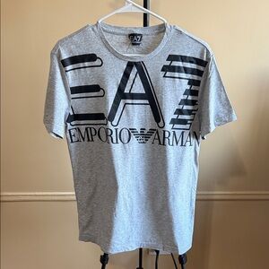 Emporio Armani Light Gray Short Sleeve Tee